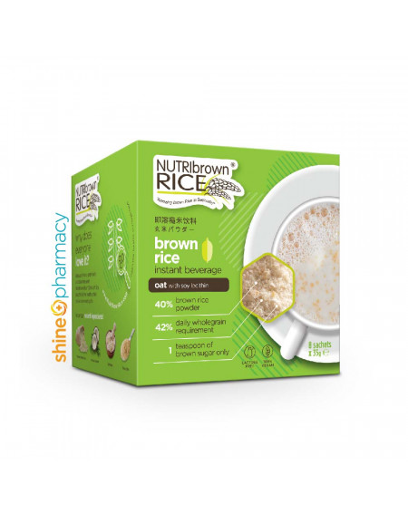 NutriBrownRice® (Oat with Soy Lecithin) x 8's